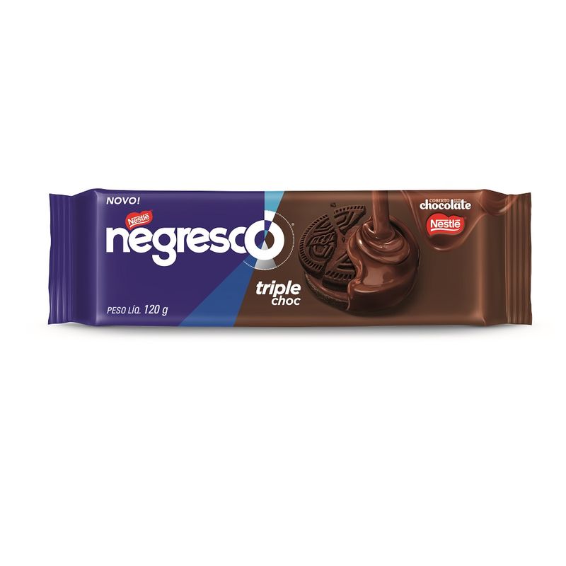 Biscoito Negresco Recheado Coberto Chocolate 120g (7891000324387)