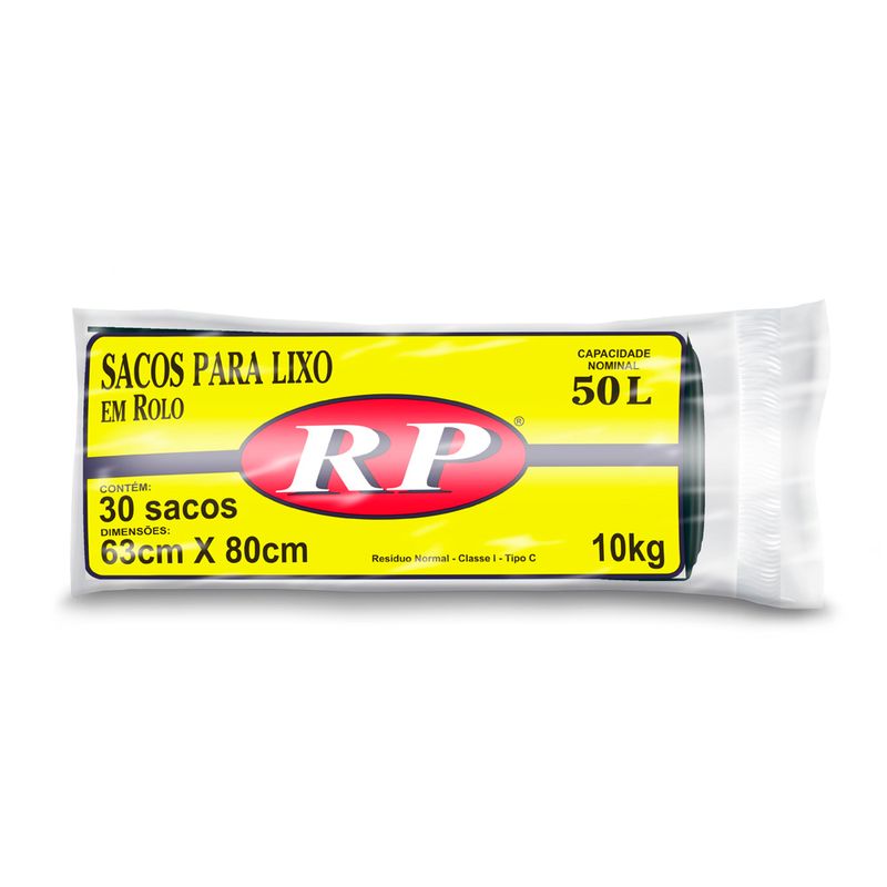 Saco Lixo Rp Rolo 50L Com 30 (7898341250856)