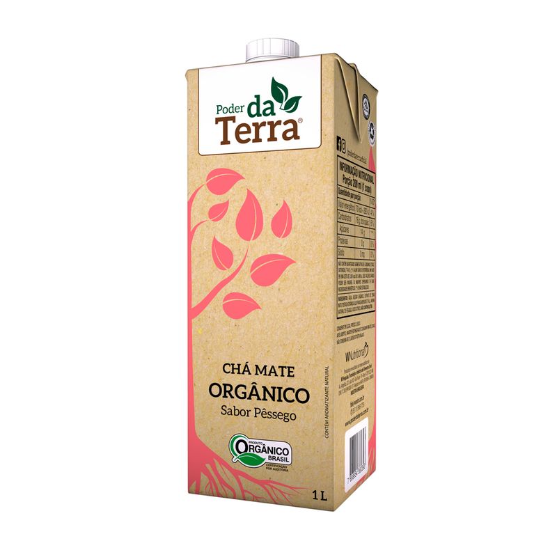Cha Pronto Poder Da Terra 1l Organico Pessego (7898954360393)