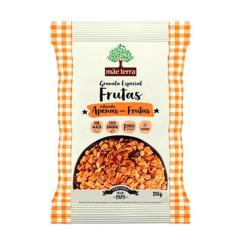 Granola Mãe Terra Frutas Adoçada 200g (7891150079632)