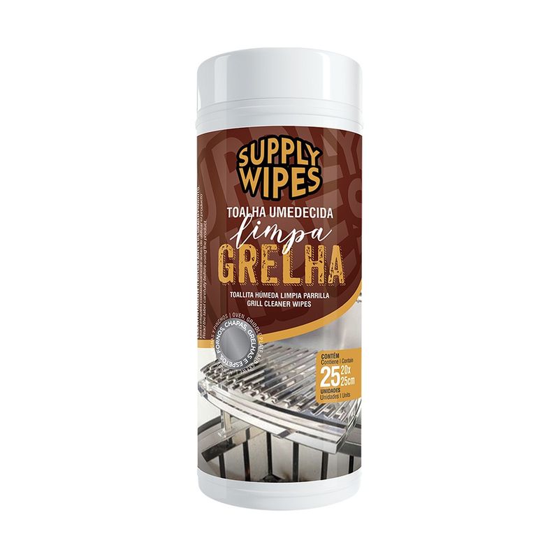 Toalha umedecida Supply Wipes para Grelha (7898963035268)