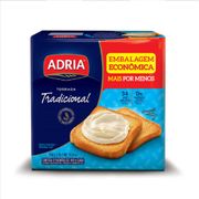 Torrada Tradicional Adria Pacote 284g 2 Unidades Emb Econôm