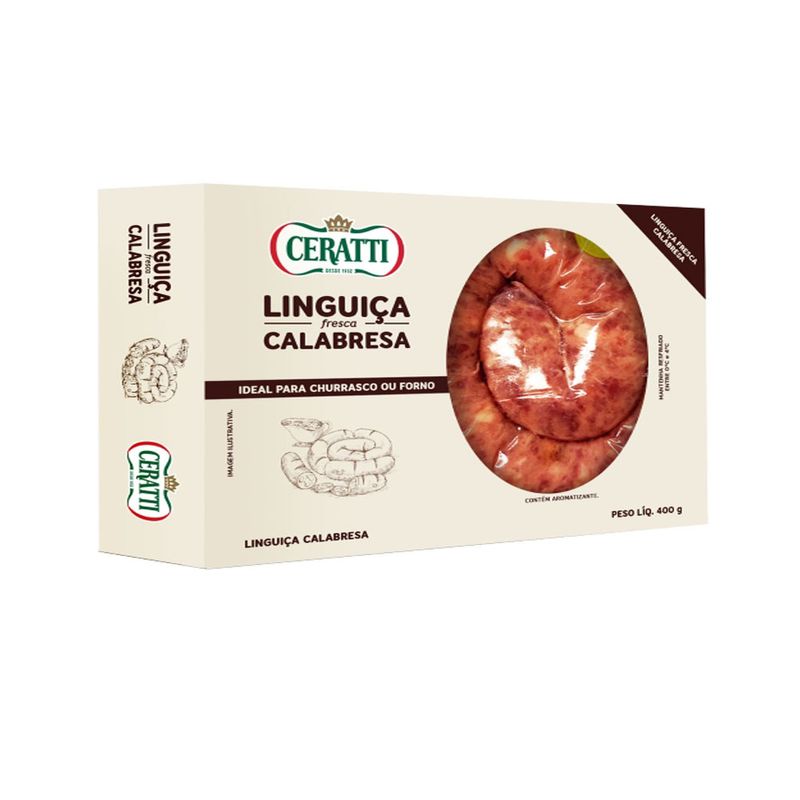 Linguiça Calabresa Fresca Ceratti 400g (7898618520798)