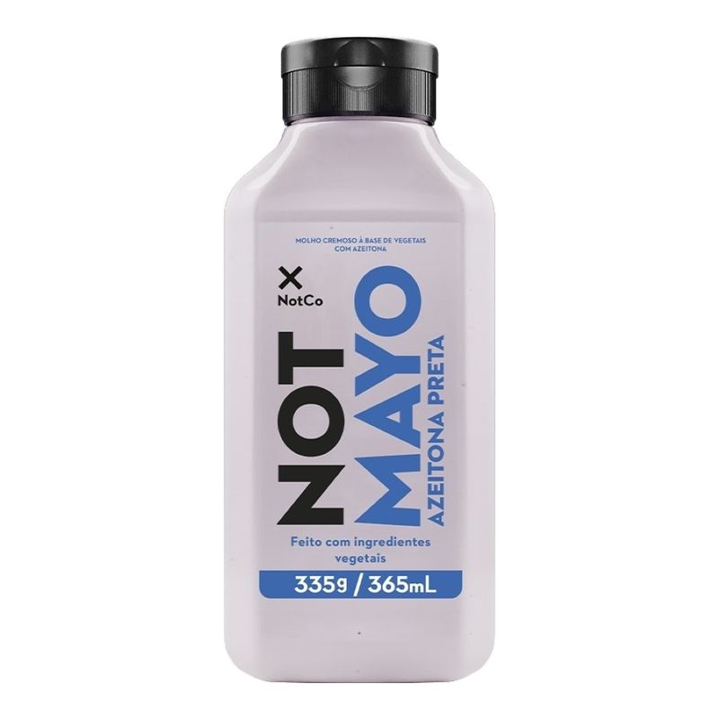 Molho Maionese Not Mayo 335g Azeitona Preta (7898686950268)