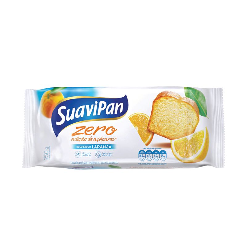 Bolo Suavipan 250g Zero Açúcar Laranja (7898115900024)