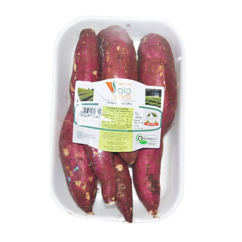 Batata Doce Organico Solo Vivo 600g (7898939010442)