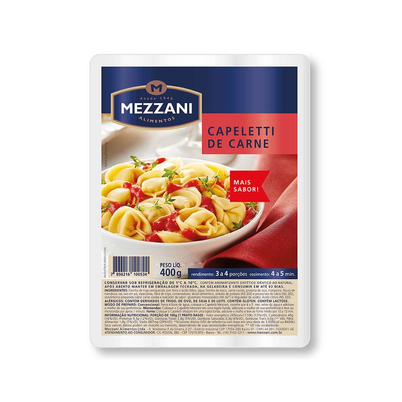 MASS-REF-CAPELET-MEZZANI-400G-CARNE