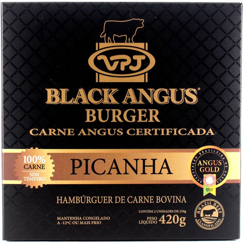 Hambúrguer Vpj Black Angus Picanha 420g (7908041704693)