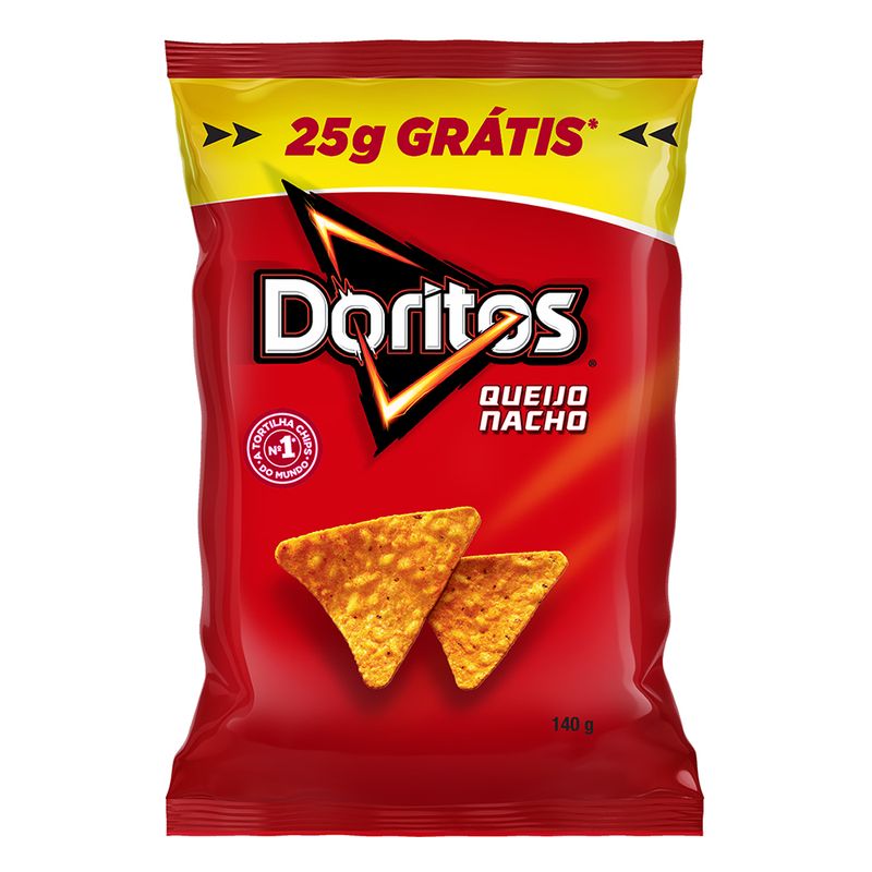 Salgadinho Elma Chips Doritos Queijo Nacho 140g Grátis 25g (7892840817923)