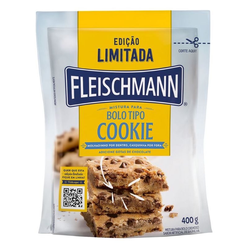 Mistura Bolo Fleischmann Cookie 400g (7898331013072)
