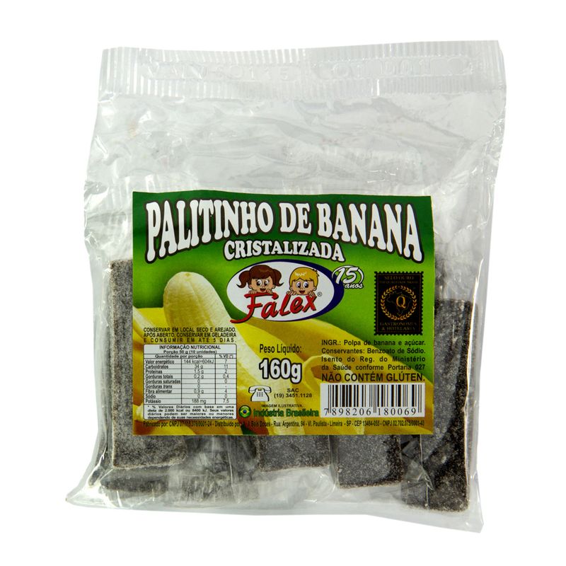 Banana Palito Falex 160g (7898206180069)