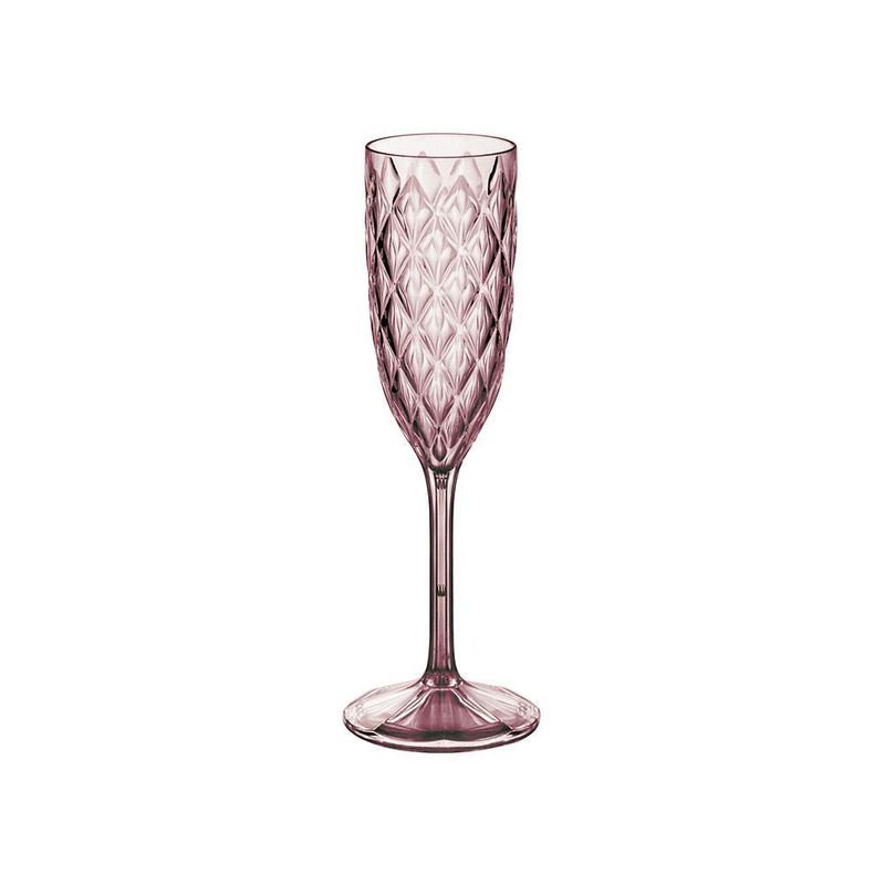 Taça Plástica Champagne Plasútil Glamour Rose (7899808871669)
