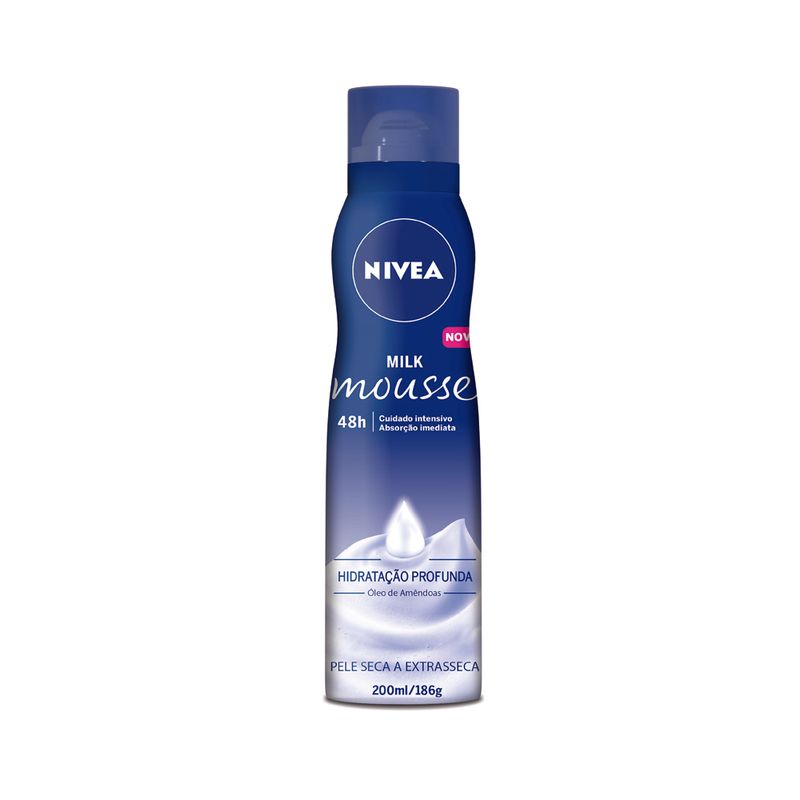 Locao Hidratante Nivea 200ml Mousse Oleo Amendoa (4005900493941)
