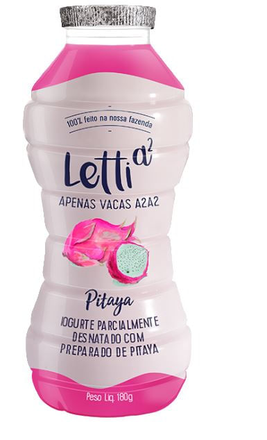 Iogurte Líquido Semidesnatado Letti Pitaya 180g (7898925856917)