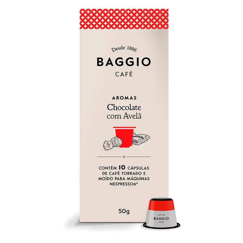 Cápsula de café Baggio Aromas Chocolate com Avelã 10 un (7898952174503)