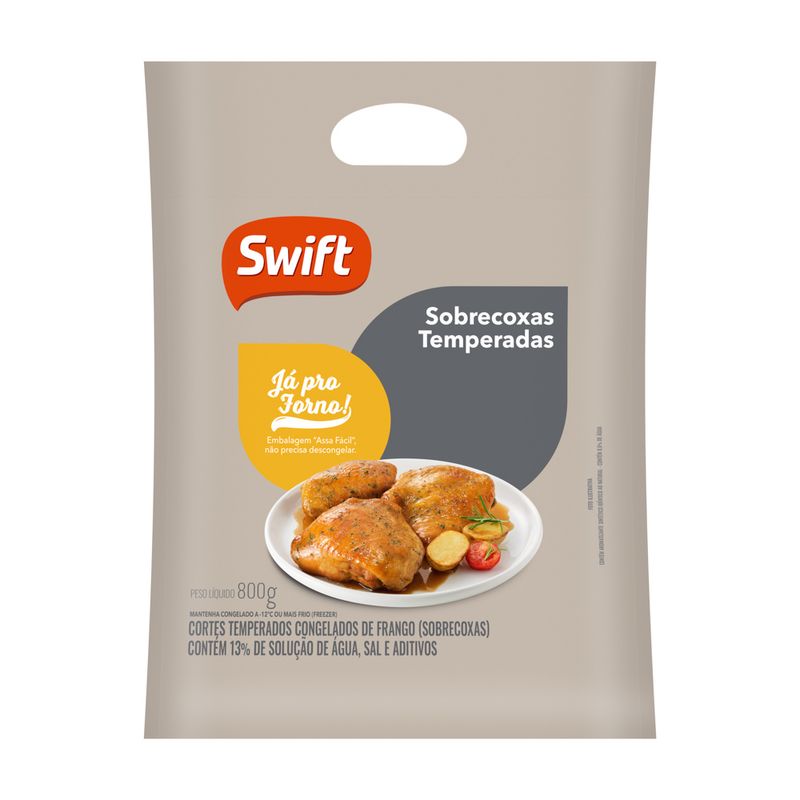 Sobrecoxa De Frango Ja Pro Forno Swift Temperada 800g (7894904214082)