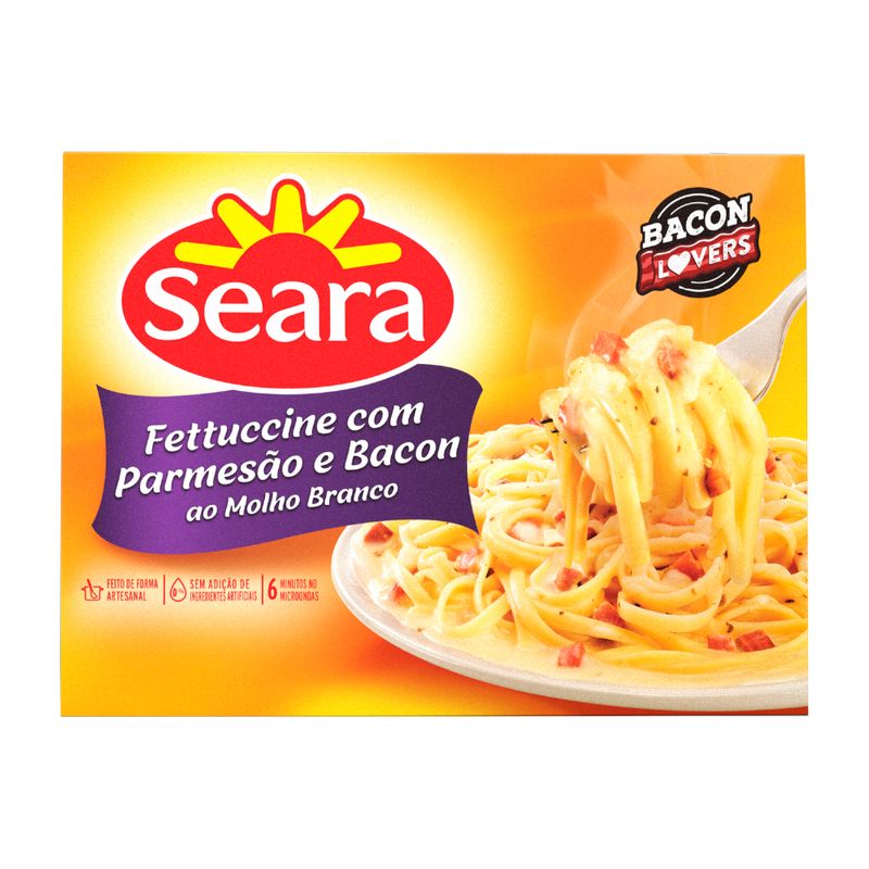 Fetucine parmesão e bacon Seara 350G (7894904240692)