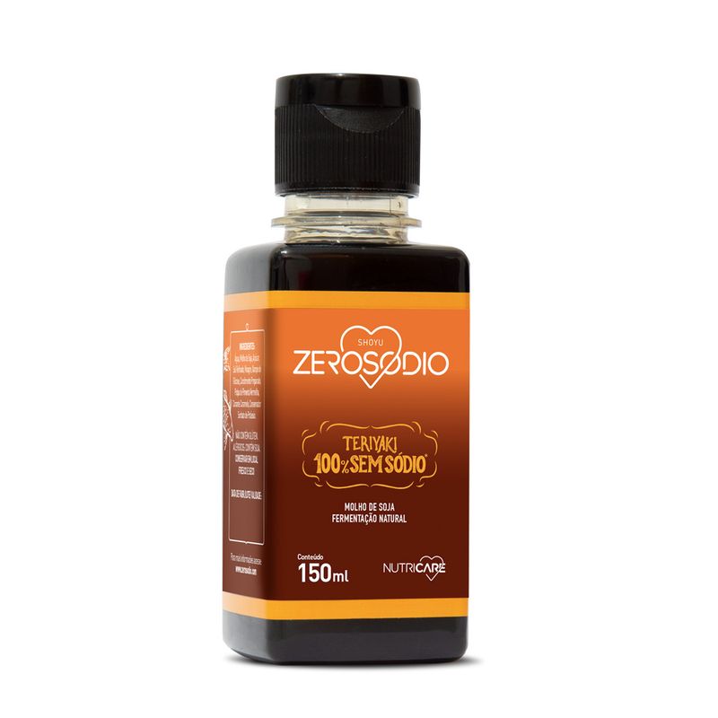Molho Teriyaki Nutricare 150ml Zero Sodi (7898960730180)