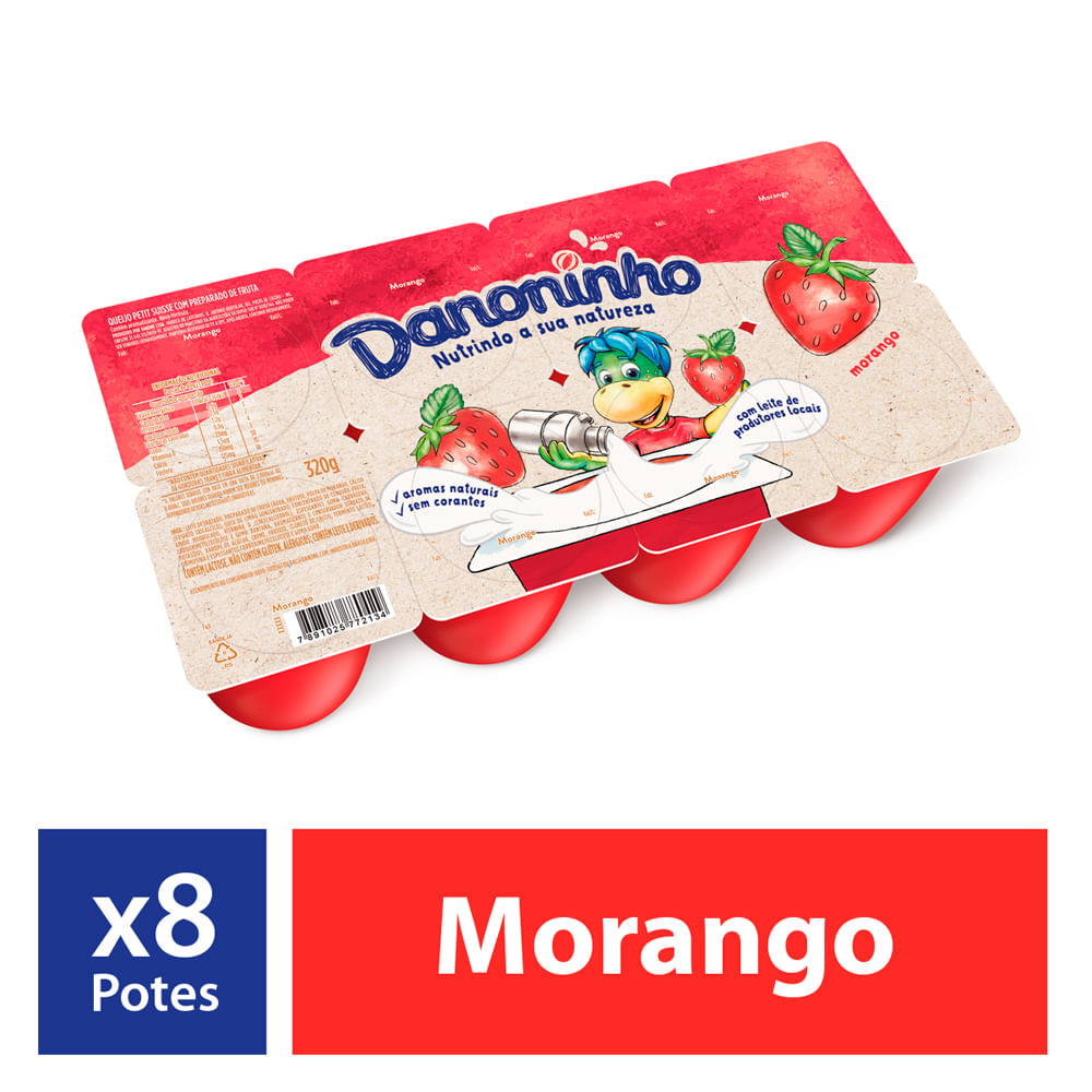 DANONINHO ICE SORVETINHO MORANGO 70G - cordeiro supermercado