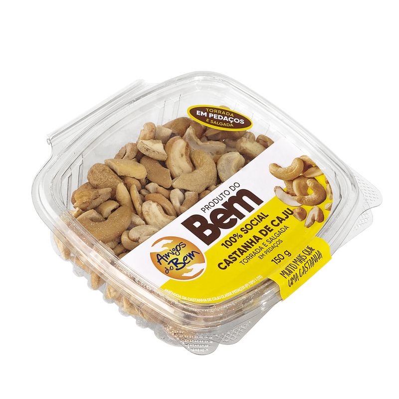 Castanha Caju Torrada Salgada Pedaços Amigos Do Bem 150g (7899943704723)
