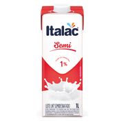 Leite Longa Vida Italac Semi Desnatado com Tampa 1l