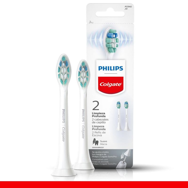 Escova Dental Elétrica Colgate Limpeza Profunda Refil Com 2 (8710103967460)