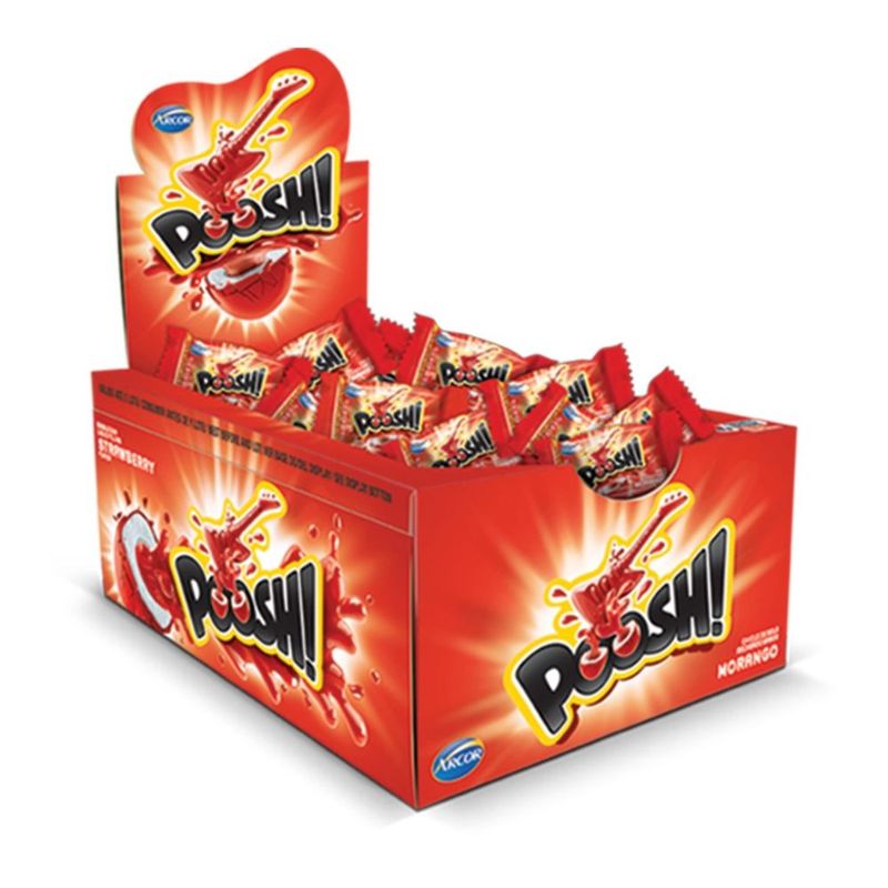 Chicle Poosh Morango 200g (7891118013609)