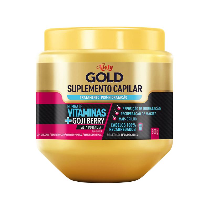 Creme Tratamento Niely Gold Vitaminas 800g (7899706182911)