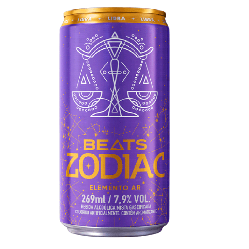 Bebida Mista Skol Beats 269ml Zodiac Elemento Ar (7891991297622)