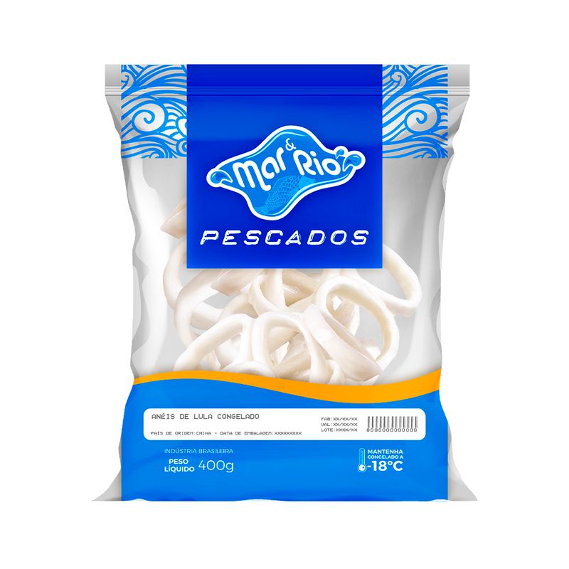 Anéis De Lula Mar Rio 400g Congelado (7908090301836)