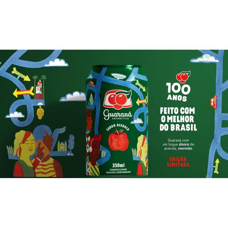 Refrigerante Antarctica Guaraná Acerola 350ml (7891991301701)