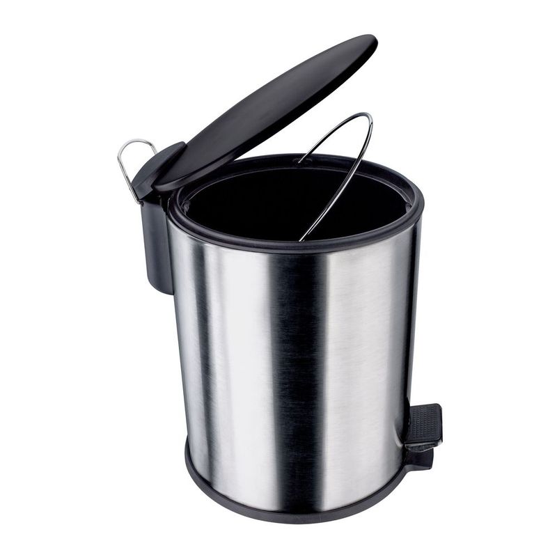 LIXEIRA-INOX-EURO-5L-C-PEDAL-PRETA