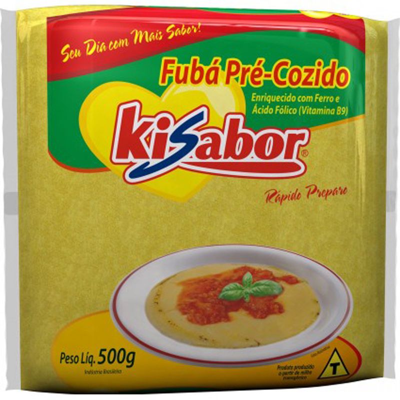 Fubá mimoso pré cozido Kisabor 500g (7898416521188)