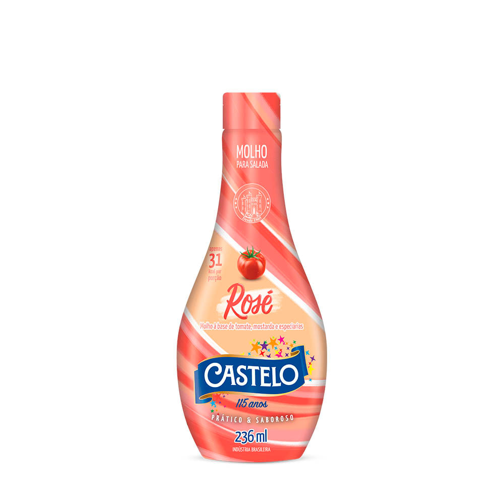 Molho Salada Castelo 236ml Rose