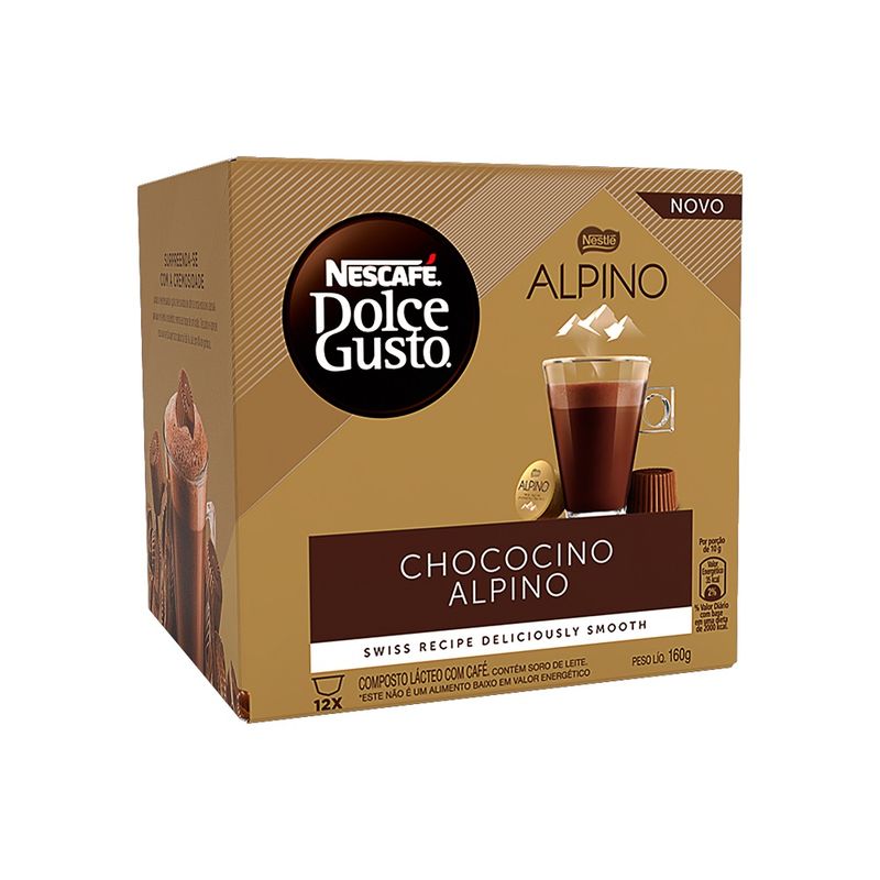 Cápsula de Chococino Dolce Gusto Alpino 12 un (7891000803820)