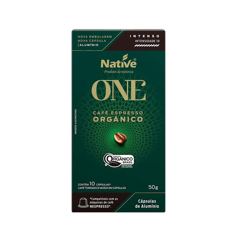 Bebida Máquina Native Orgânica Cafe Intenso Com 10 Cápsulas (7898206502342)