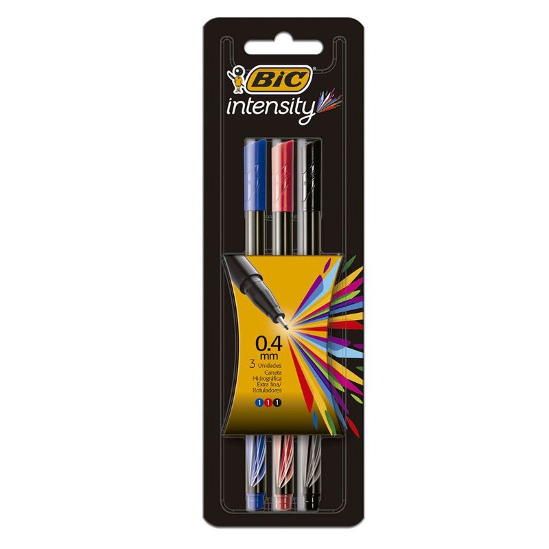 Caneta Bic Intensity Com 3 (7501843500151)