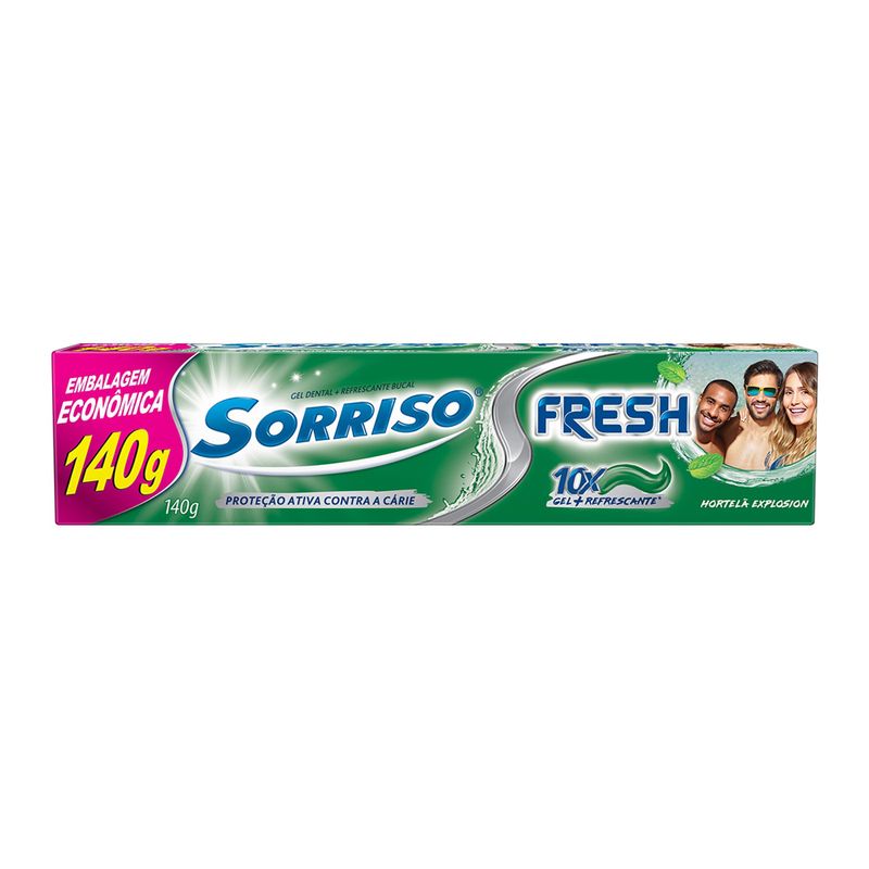 Creme Dental Sorriso Fresh Hortelã Explosion 140g (7891528041605)