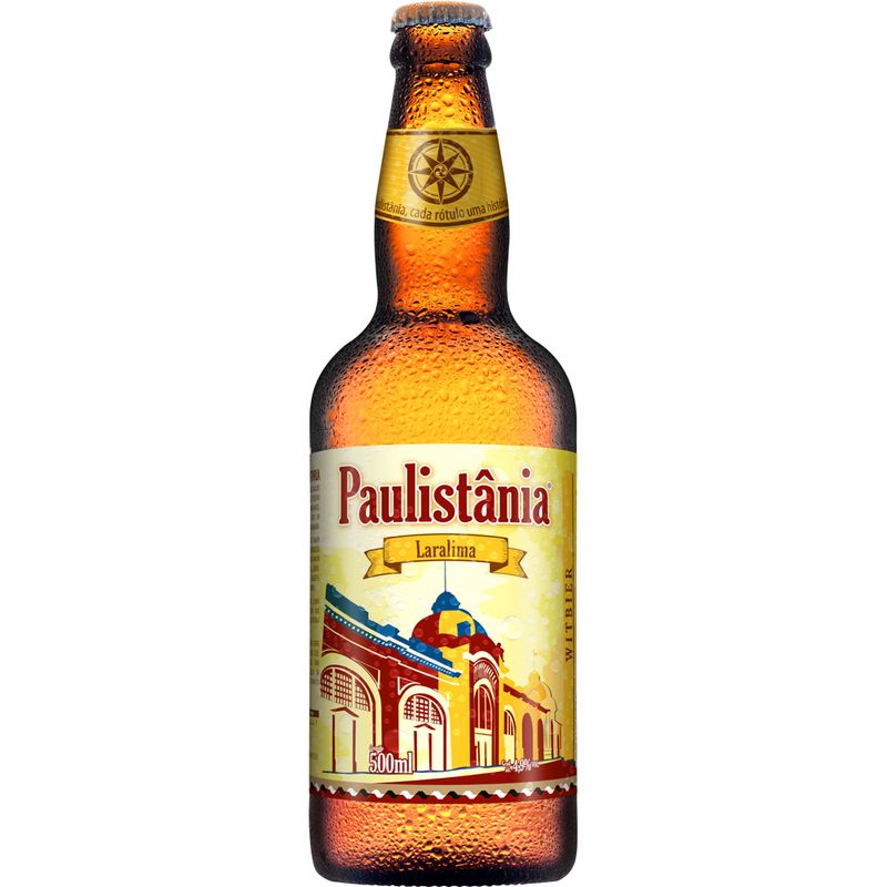 Cerveja Paulistânia Laralima Witbier 500ml (7898648691024)