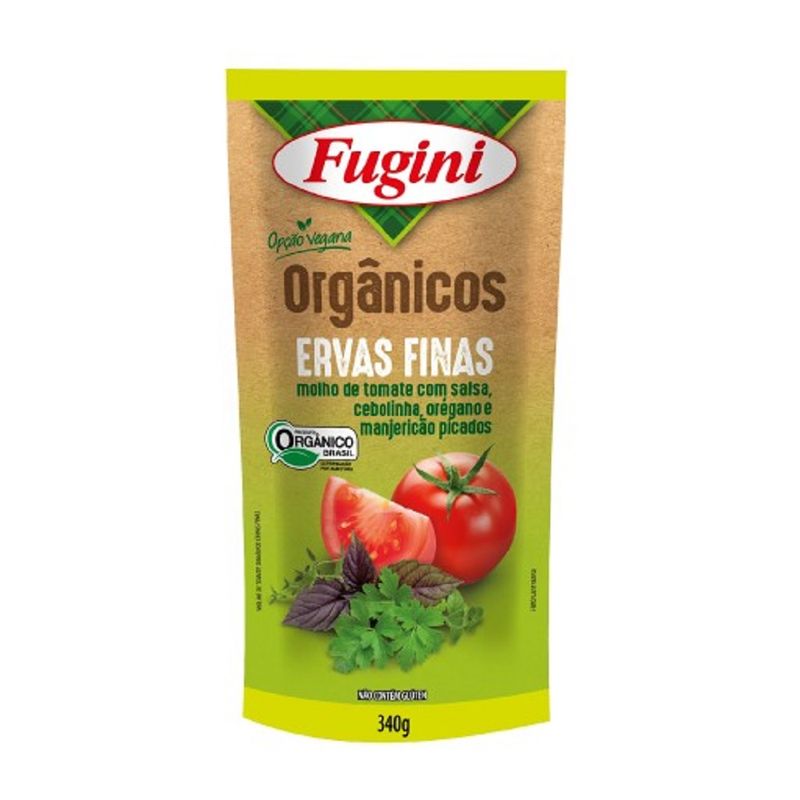 Molho De Tomate Organico Fugini Ervas Finas 340G (7897517206697)
