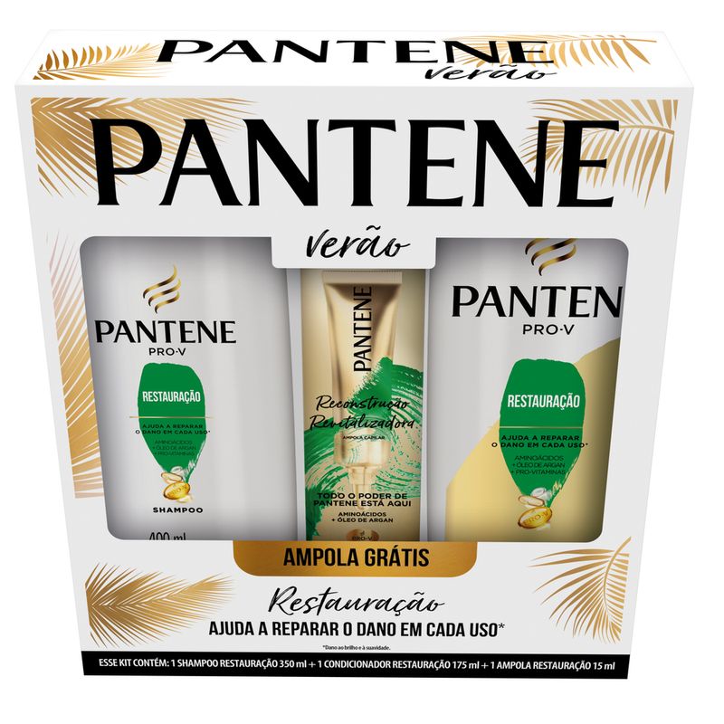 Shampoo E Condicionador Pantene Ampola Restauração (7500435199469)