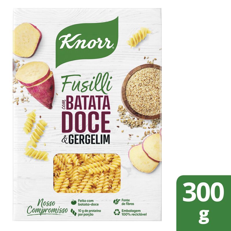 Macarrão Knorr Fusilli Batata-Doce E Gergelim 300gr (7891150079830)
