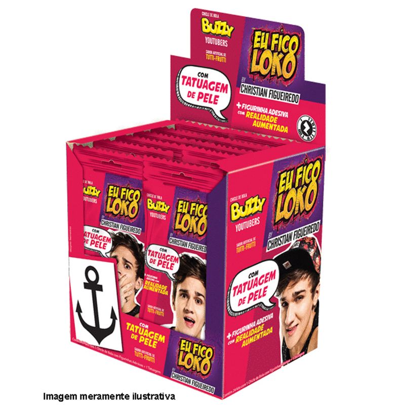 Goma Mascar Buzzy 8g Eu Fico Loko (7891151036351)
