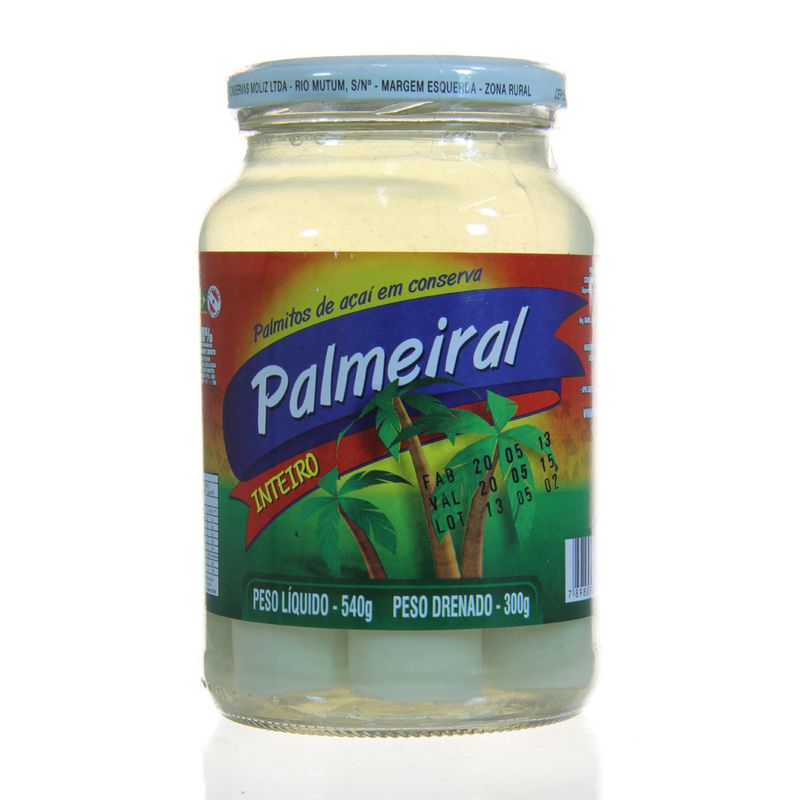 Palmito Palmeiral Inteiro 300G (7898096640018)