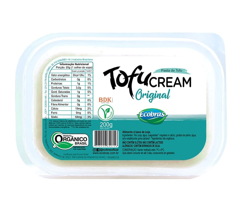Creme Tofu Ecobras 200g Orgânico Original (7898209649716)
