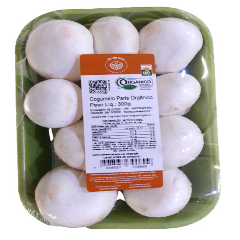 Cogumelo Paris RDU Orgânico 300g (7898537390809)