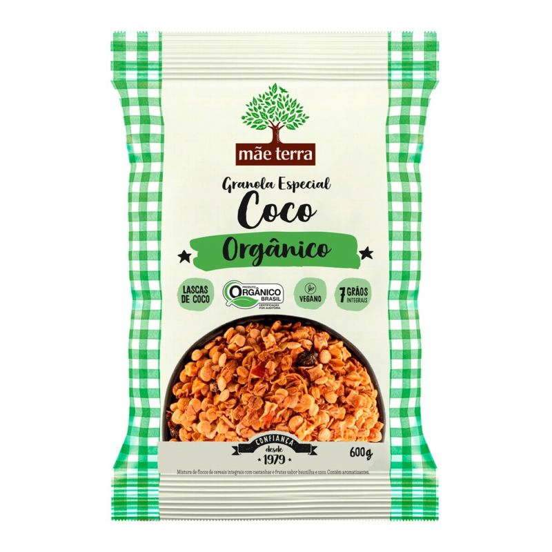 Granola Mãe Terra Coco Orgânico 600g (7891150081918)
