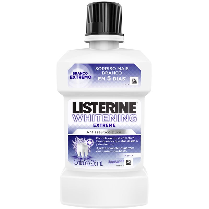 Anti Septico Buc Listerine 236ml Whitening Extreme (7702031988250)