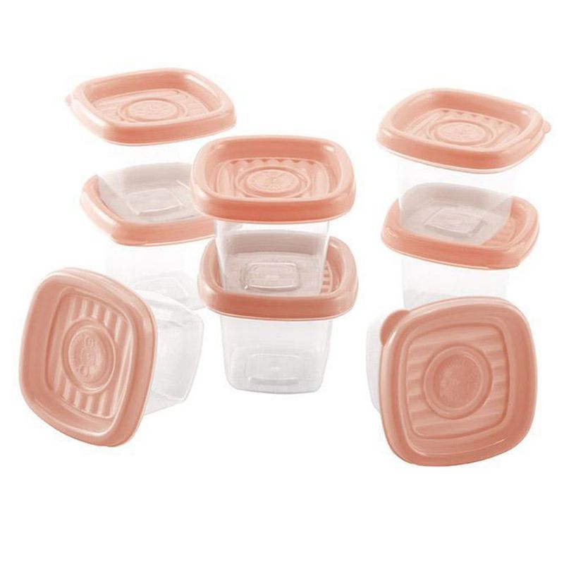Conjunto Pote Pop Plasútil Quadrado Rosa 8 Peças (7899808894477)