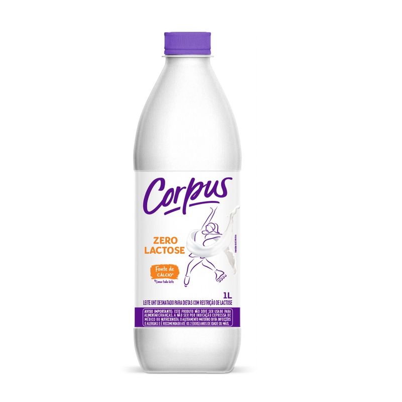 Leite Danone Desnatado Sem Lactose Corpus 1L (7891025116035)